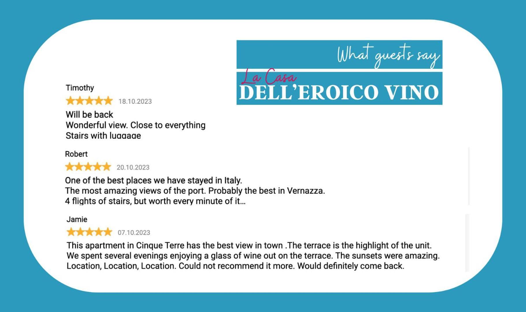 La Casa Di Eroico Vino Aparthotel Vernazza Exterior photo